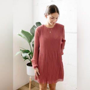 RD style pleated mini dress